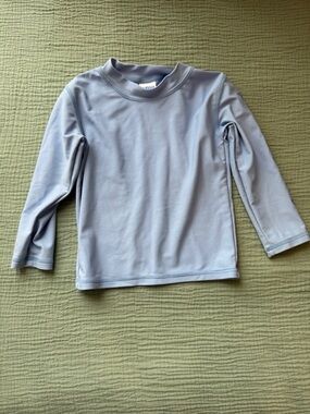 Light Blue Kids Long-Sleeve Performance Top